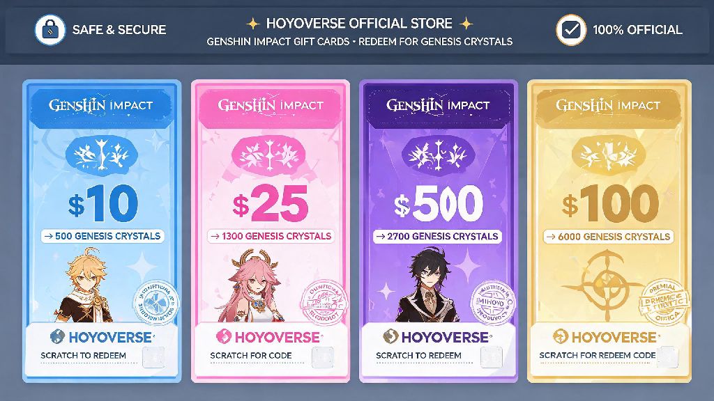 What Gift Cards Work on Genshin Impact? Complete Use and Redemption Guide
